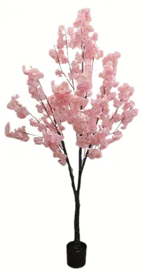 Immagine prodotto di Albero di ciliegio artificiale - Fiori artificiali - Albero finto - Pianta fiorita - Pianta in seta - 180 cm