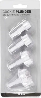 Produktbild von Creativ Company 782873, Weiß, Kunststoff, Metall, 2,3 cm, 2,8 cm, 3,6 cm, 4,4 cm