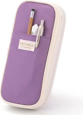 Obrázek produktu pro EASTHILL Velký penál fialový - Taška na psací potřeby pro teenagery