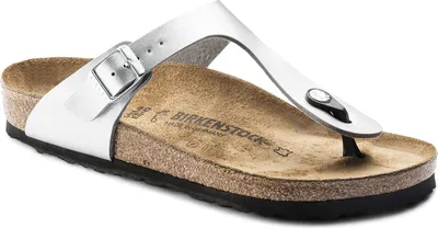 Produktbild von Birkenstock Gizeh  Teenslippers - Zilverkleur - Maat 39