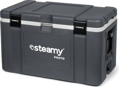 Immagine prodotto di Steamy Pro 70 - Box frigo di grandi dimensioni - Extra ben isolato - 70 litri - Grigio