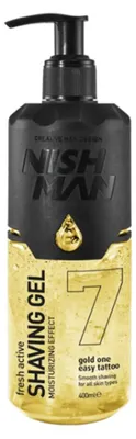 Obrázek produktu pro NISHMAN Shaving Gel 7 Fresh Active Rasiergel Gold One 400 ml