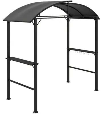 Produktbild von Outsunny Grillpavillon 233 x 110 x 235 cm winddicht Gartenpavillon Gartenlauben