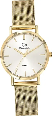 Imagen del producto de Reloj de pulsera analógico para mujer, color dorado, modelo Mademoiselle, con correa de acero inoxidable (D2UGO695989)
