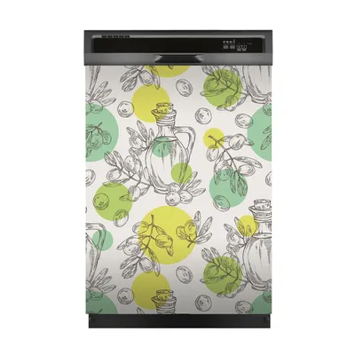 Produktbild von Magnete Dekorative 60x80 cm Küche Magnetmatte Spülmaschine - bottle of olive oil