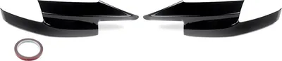 Image de Pare-chocs avant, ensemble de 2 déflecteurs d'angle latéraux pour BMW F10 M5 Berline 2010-2016, noir brillant
