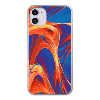 Produktbild von MuchoWow® Handyhülle Schutzhülle Hülle für iPhone 11 Kunst - Wellen - Farbe - Psychedelisch Silikon Softcase Handy Hülle - Handytasche