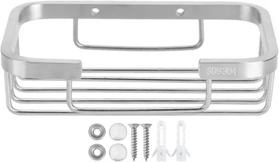 Produktbild von Wandzeepbakje aus Edelstahl, rostfrei, 150 x 95 x 40 mm, für Badezimmer und Küche