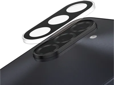 Immagine prodotto di Vetro della fotocamera per Galaxy A26 5G, protezione dell'obiettivo della fotocamera Safe by PanzerGlass, nero trasparente
