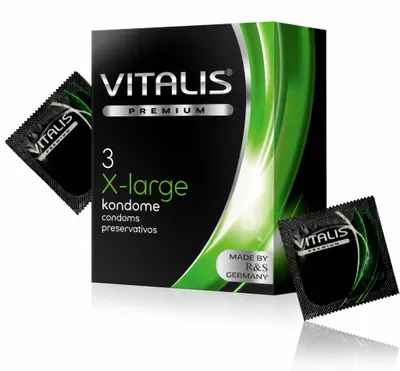 Productafbeelding van Groot (vitalis) - 3 extra lange condooms, AI-gegenereerde afbeelding