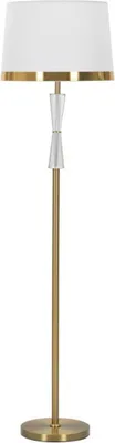 Zdjęcie produktu dla FURNLUX Lampa podłogowa kryształ złota 40cm / Kolor główny: złoty / Wymiary: 40 x 153 x 40 cm