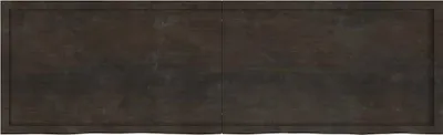 Produktbild von vidaXL Wandregal Dunkelbraun 200x60x(2-4)cm Massivholz Eiche Behandelt