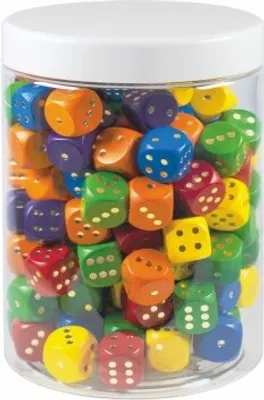Obrázok produktu pre Drevené hracie kocky, 1ks, 16 mm Teddies