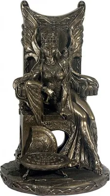 Produktbild von Figur einer Königin bronziert 28 cm Zauberer Magier