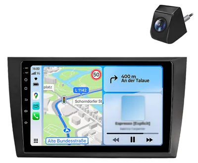 Immagine prodotto di Autoradio Android da 6+128 GB con telecamera di retromarcia per VW Golf VI 6 (2008-2012), wireless, CarPlay, Android Auto, 4G, WiFi, navigatore GPS, processore a 8 core, RDS, DSP, DAB+, Bluetooth