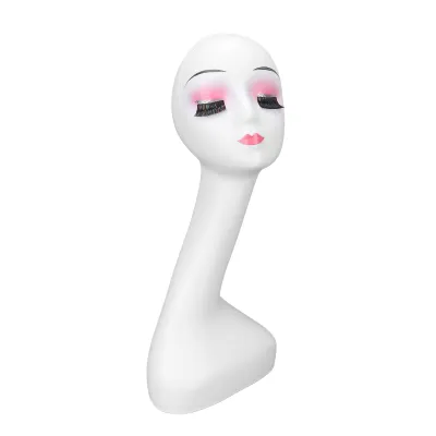 Image de Tête de mannequin féminin, tête de perruque, tête de lunettes, tête de mannequin, tête de mannequin, tête de mannequin