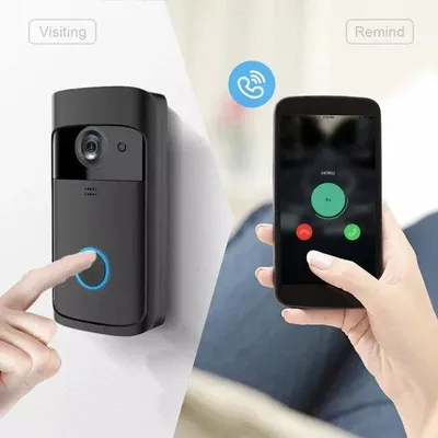 Image de Caméra de vidéosurveillance HD sans fil, autonome et extérieure, avec vision nocturne