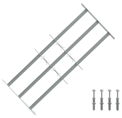 Image de Grille de sécurité pour fenêtres avec 3 barres transversales