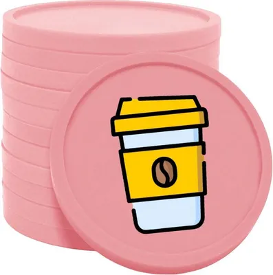 Obrázok produktu pre Žetóny CombiCraft Coffee-To-Go baby pink - Ø29mm - 100 kusov