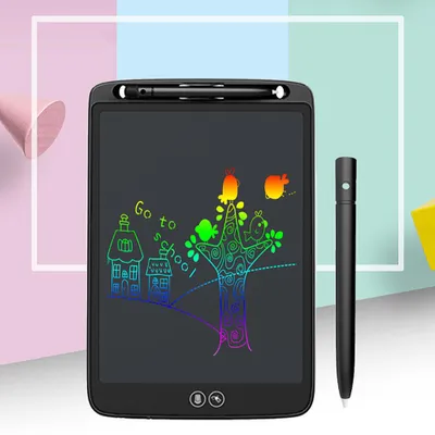 Zdjęcie produktu dla Tablet do rysowania z ekranem LCD 12 cali – łatwy w obsłudze, wszechstronny tablet do rysowania i szkicowania do użytku domowego, kolor czarny