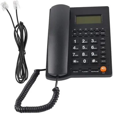 Produktbild von Telefon mit Hintergrundbeleuchtung - 10 Schnellkenngruppen - für Heimoffice - Hotel/Restaurant - schwarz