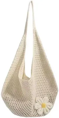 Produktbild von Große, bequeme Schultertasche in Boho-Stil - Leicht und geräumig für den Alltag