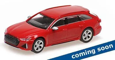 Produktbild von Minichamps 1:87 AUDI RS 6 AVANT - 2019 - RED METALLIC 870010010