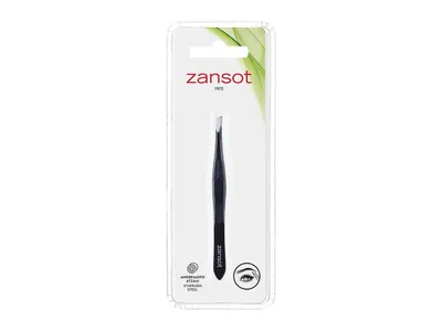 Obrázok produktu pre ZANSOT pinzeta, úzka, šikmá, čierna