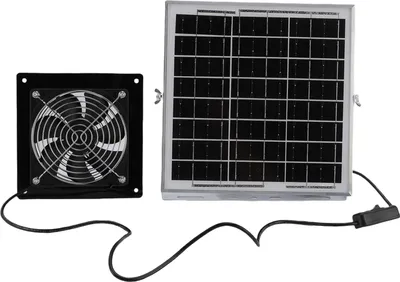 Zdjęcie produktu dla Wentylator wyciągowy zasilany energią słoneczną 8W Panel słoneczny i szybki wentylator do szklarni Kurnik Szopa Dom dla zwierząt