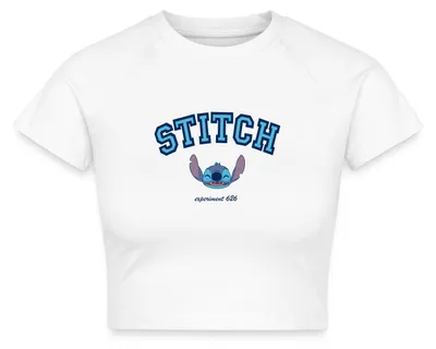 Produktbild von Lilo & Stitch Experiment 626 Crop Top, S, Weiß