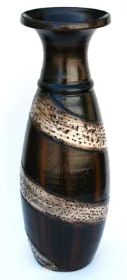 Produktbild von BODENVASE "KAIRO-RISCAS" Göße: ca.60 CM Schwarzbraun