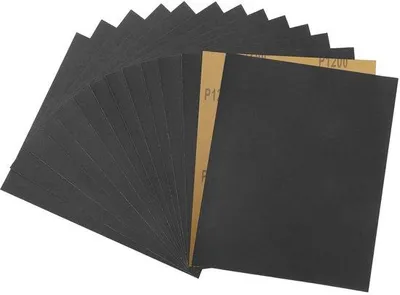 Produktbild von Schleifpapier Set 15 Stück 80 Grit - Nassschleifen für Metall, Holz und Autopolieren