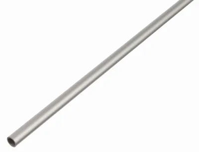 Produktbild von Alberts Rundrohr | Aluminium, silberfarbig eloxiert | 1000 x 6 x 1 mm