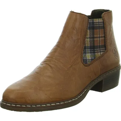 Produktbild von Rieker Damen Ankle-Boots 16728-36 RIE-Y0894 cuoio/whisky-karo 36