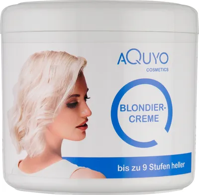 Produktbild von Blondiercreme zum blondieren oder aufhellen der Haare 500g | Blondierung bis zu 9 Stufen heller | Blondiermittel pflegt chemisch behandeltes, strukturgeschädigtes Haar und entfernt den Gelbstich