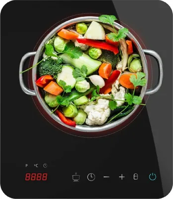 Induktionskochplatte 2000 W, 1 Zone, Touch-Steuerung, 10 Stufen