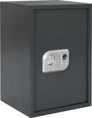 Produktbild von Digitaler Safe mit Schloss Dunkelgrau 35 x 31 x 50 cm Stahl