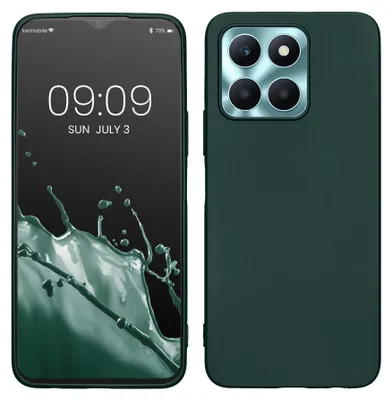 Produktbild von kwmobile Handyhülle für HONOR X6a Hülle - Silikon Case metallisch schimmernd - Schutzhülle Cover - Metallic Petrol