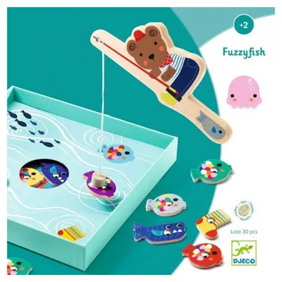 Produktbild von Djeco Lernspiel Fuzzyfish - Magnetfischen