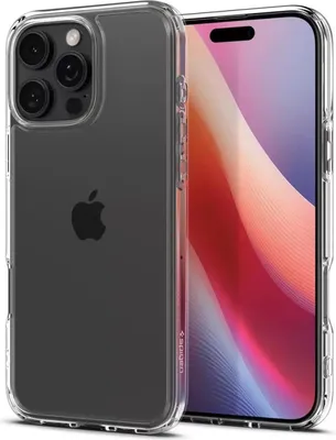 Produktbild von Spigen Ultra Hybrid, Cover, Apple, iPhone 16 Pro, 16 cm (6.3"), Transparent
