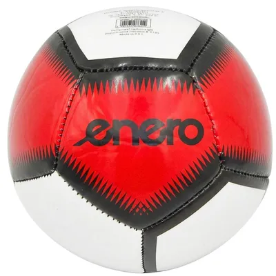 Image de Enero, mini-ballon de football, blanc et rouge, taille 1, ballon d'entraînement à 12 panneaux