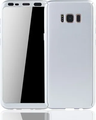 Produktbild von Handyhülle Schutzhülle für Samsung Galaxy S8 Plus Full Case Cover Displayschutz 360 Silber