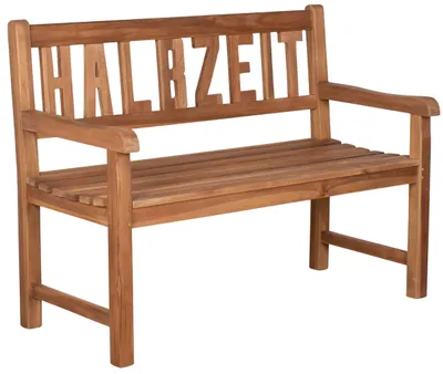 Produktbild von Gartenbank Sitzbank Halbzeit Teak 120 cm