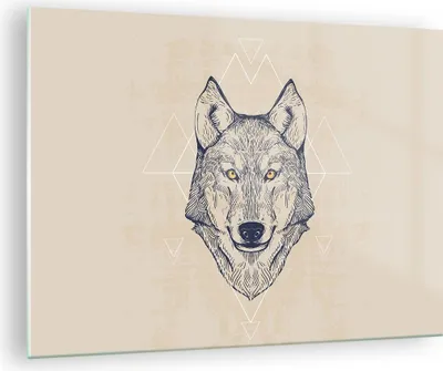 Produktbild von Bilder auf glas - Husky Hund Portrait Plakat - 70x50cm - Glasbilder - Wandbilder - Kunstdruck - Wanddekoration aus Glas - Glas Bilder - Wandbild auf Glas - GAA70x50-3109