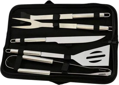 Image de Set de pinces à barbecue avec accessoires et sac de transport