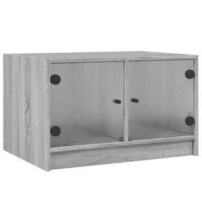 Produktbild von Couchtisch mit Glastüren Grau Sonoma 68x50x42 cm