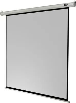 Produktbild von celexon elektrische Rolloleinwand Economy Motor 1:1, 120 x 120 cm Projektionsfläche