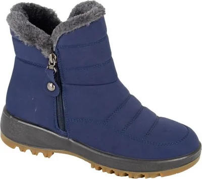 Produktbild von Boulevard - Damen Stiefeletten, Nylon DF2479 (42 EU) (Marineblau)