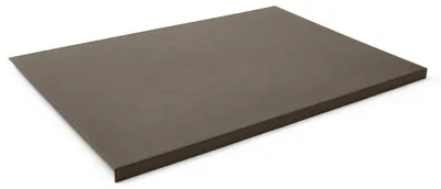 Produktbild von Schreibtischunterlage Calliope 70 x 50 - Leder Taupe Grau - Hergestellt in Italien - Eglooh