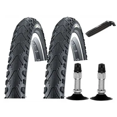 Produktbild von 2 X Pannensicherer Fahrradreifen 28 Zoll 42-622 Kenda 28X1.6 + 2 Schläuche Dv